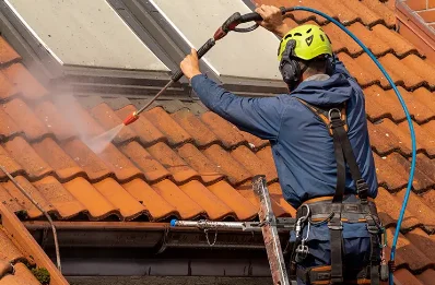 Démoussage et hydrofuge de toiture à Velennes